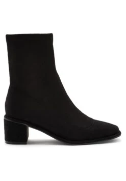 Next Forever Comfort Sock - Wide Fit - Bottines - Black Microsuede
