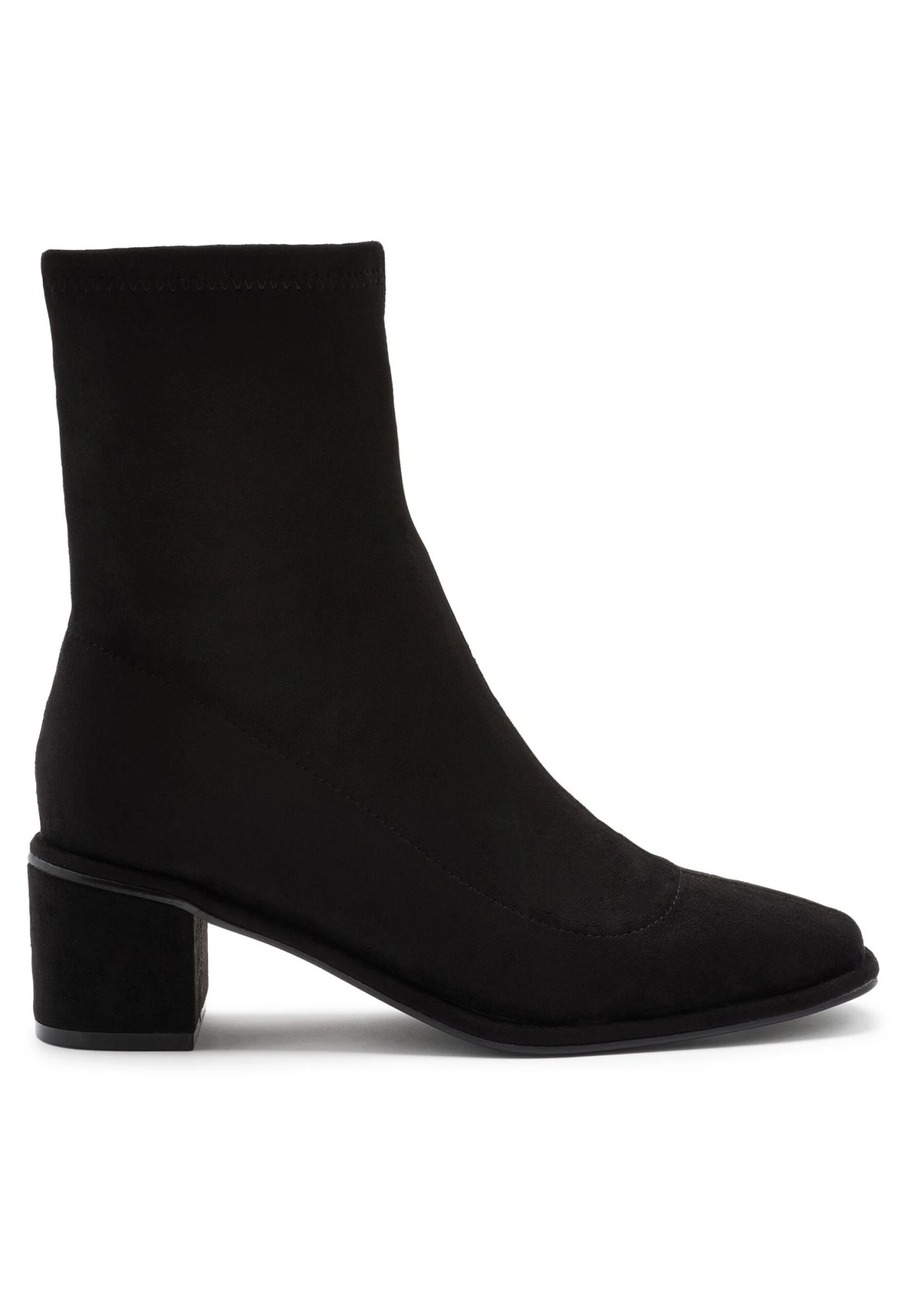 Next Forever Comfort Sock - Wide Fit - Bottines - Black Microsuede 3 Next Forever Comfort Sock - Wide Fit - Bottines - Black Microsuede