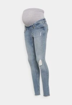 ONLY MATERNITY Olmblush Mid Ank Raw - Jeans Skinny - Medium Blue Denim