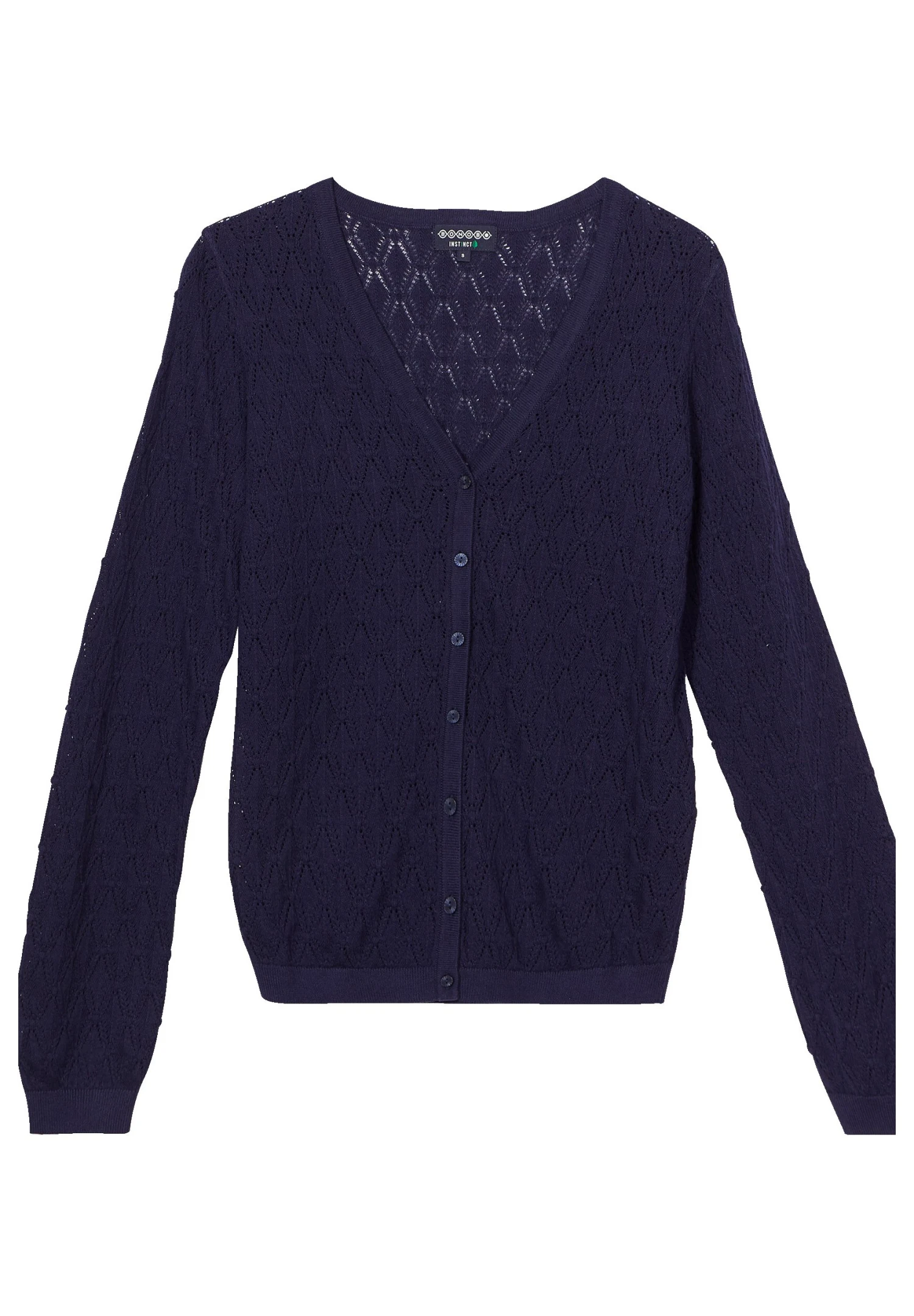 Mit Geknöpftem V Ausschnitt - Gilet - Bleu Marine 7 Mit Geknöpftem V Ausschnitt - Gilet - Bleu Marine – Image 5