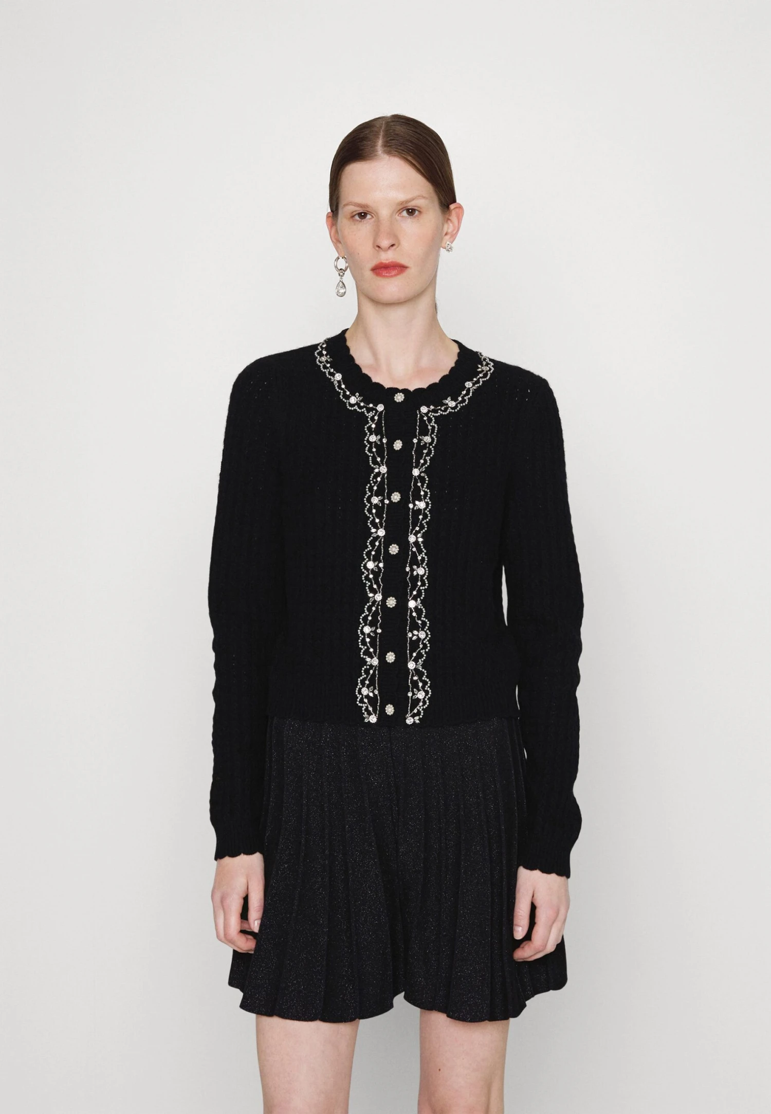 Needle & Thread Border Short Cardigan - Gilet - Black 3 Needle & Thread Border Short Cardigan - Gilet - Black