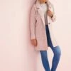 Next Manteau Court - Blush Pink -Next Soldes a9a17c44306543eda0afe2b0aa47ca08