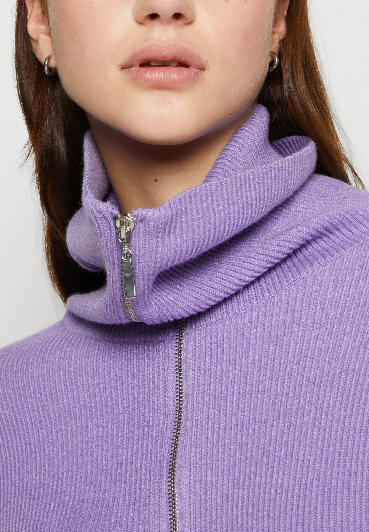 YAS Ls Zip Noos - Pullover - Bougainvillea 8 YAS Ls Zip Noos - Pullover - Bougainvillea – Image 6