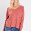 Langarm - Pullover - Orange Foncé