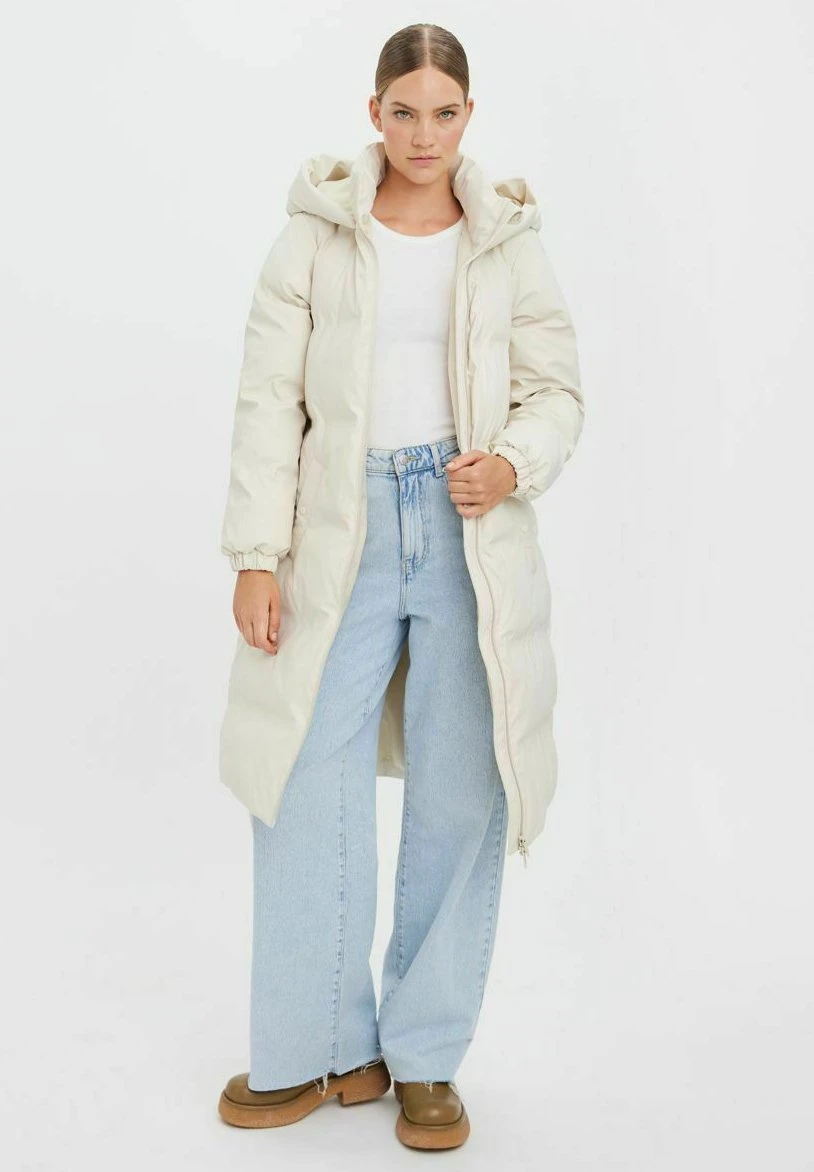 Vero Moda Vmnoe Long Coated Boos - Manteau D'Hiver - Birch 4 Vero Moda Vmnoe Long Coated Boos - Manteau D'Hiver - Birch – Image 2