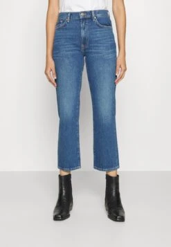 7 For All Mankind Logan Stovepipe Explorer - Jean Droit - Blue