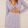 NA-KD Kristall - Gilet - Lavender