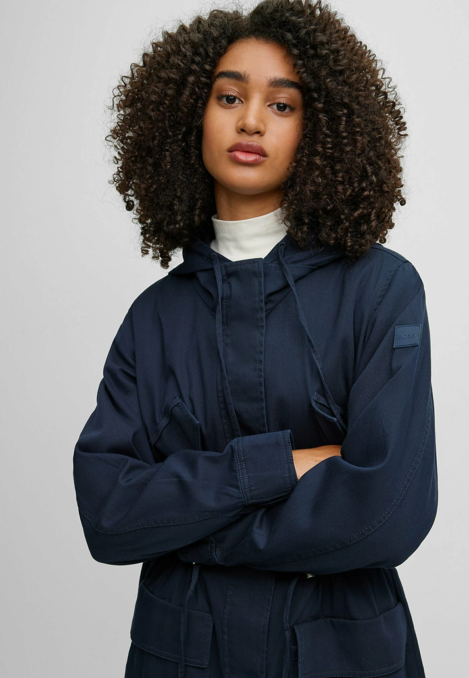 Boss C Pakono W - Parka - Dark Blue Four 7 Boss C Pakono W - Parka - Dark Blue Four – Image 5