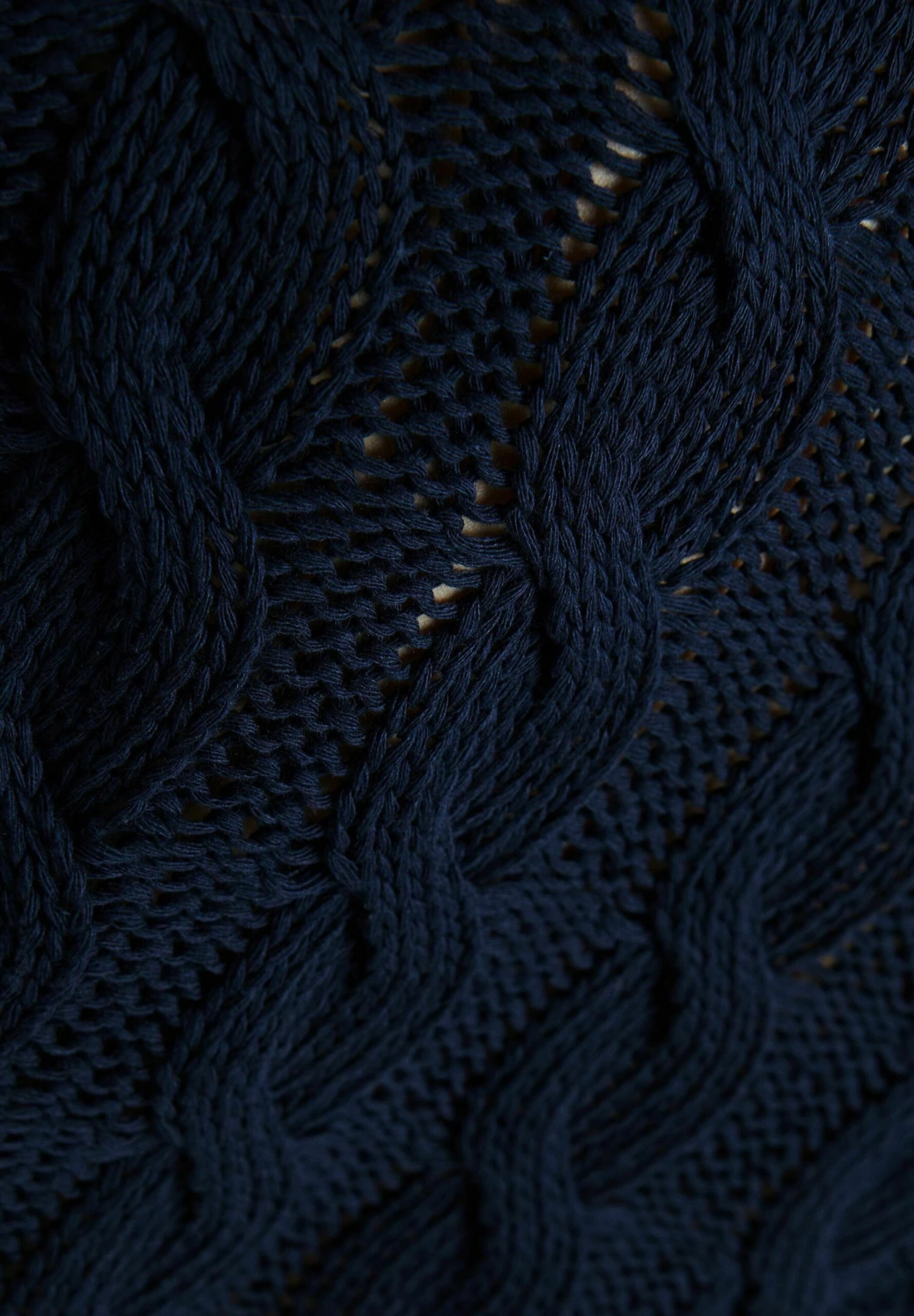 BERSHKA Cable-Round Neck - Pullover - Dark Blue 8 BERSHKA Cable-Round Neck - Pullover - Dark Blue – Image 6