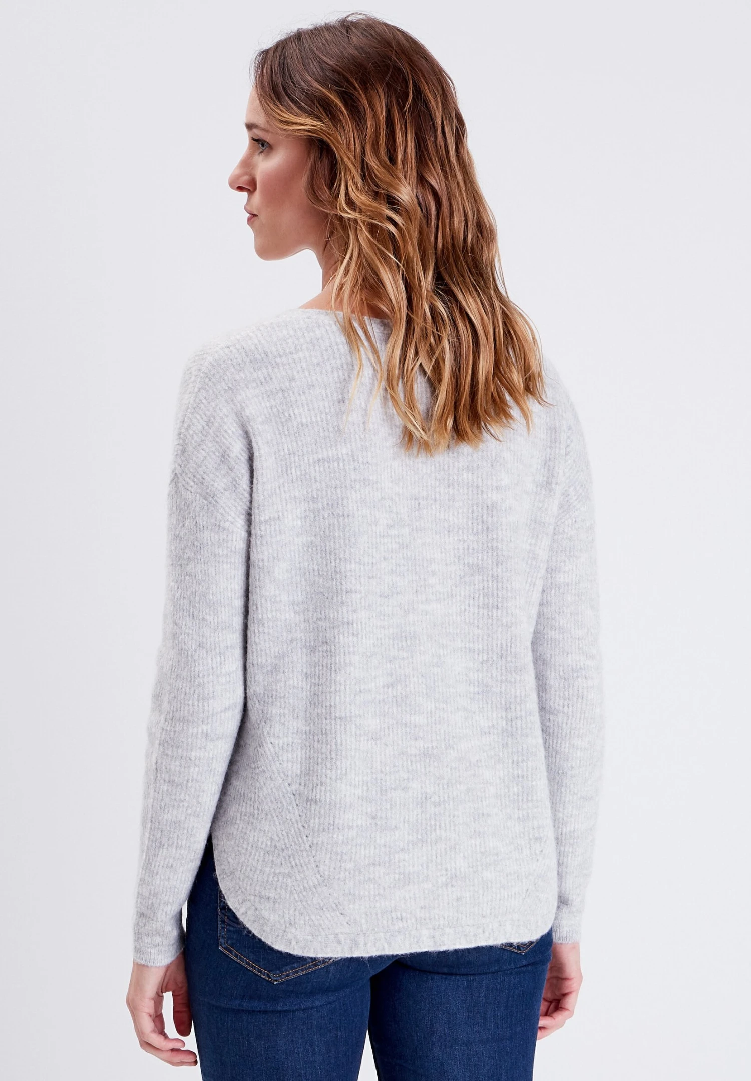 Langarm - Pullover - Gris 6 Langarm - Pullover - Gris – Image 4