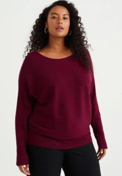 WE FASHION Curve - Pullover - Red