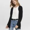 ONLY Onllesly L/S Open Noos - Gilet - Black -Next Soldes b6ebfc1135f84ba3a2056545cb4b4ce9