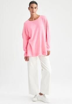 Nouvelles Arrivées 23 DeFacto Oversize Fit - Pullover - Pink