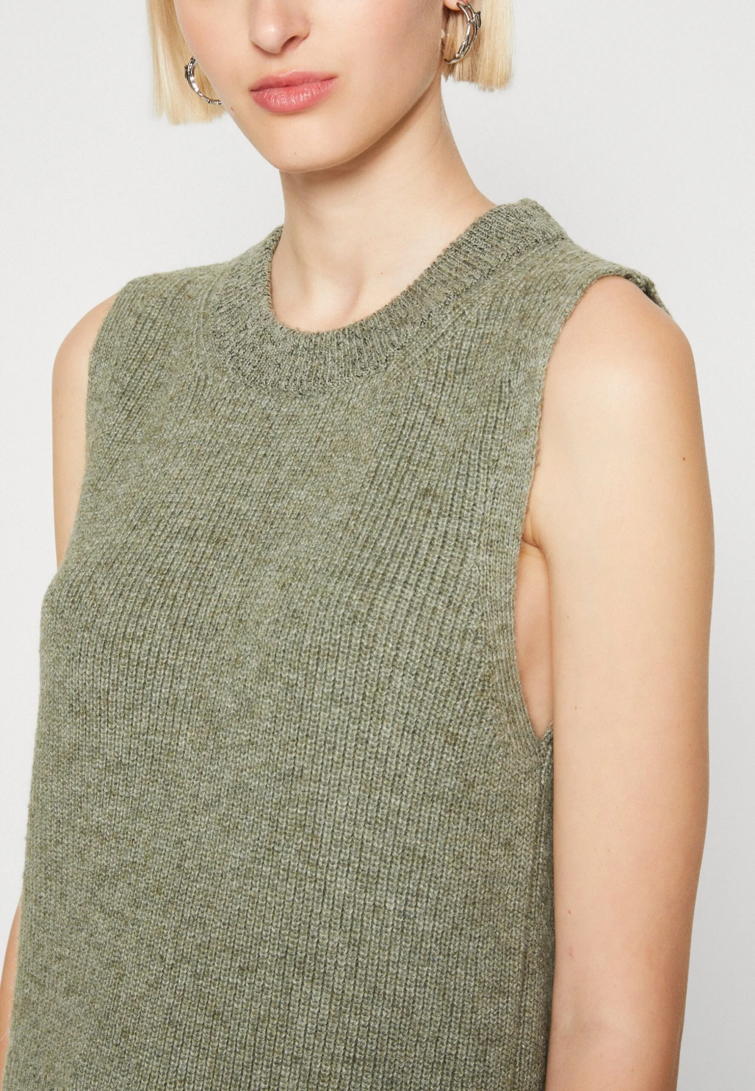 ONLY Onlparis Life Vest - Pullover - Kalamata Melange 8 ONLY Onlparis Life Vest - Pullover - Kalamata Melange – Image 6