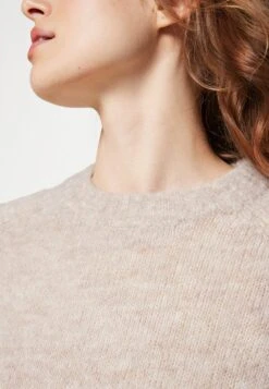Vila Vijamina - Pullover - Natural Melange -Next Soldes bc6c91756ffb4dbf85e8a99a1ee69c07