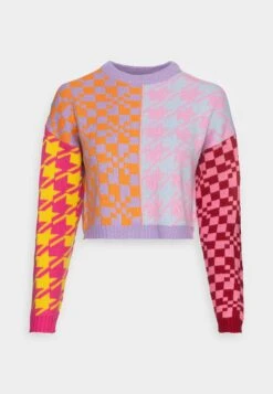 ONLY Onlmix Block Cropped - Pullover - Pink