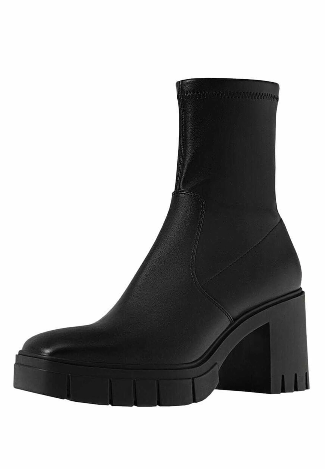 Stradivarius Mit Halbhohem - Bottines À Plateau - Black 5 Stradivarius Mit Halbhohem - Bottines À Plateau - Black – Image 3