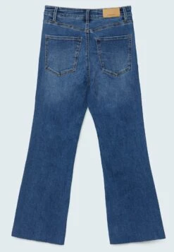 Stradivarius Cropped - Jean Flare - Blue Denim -Next Soldes c2d218b1a5c0411ca35b202262dbf98f