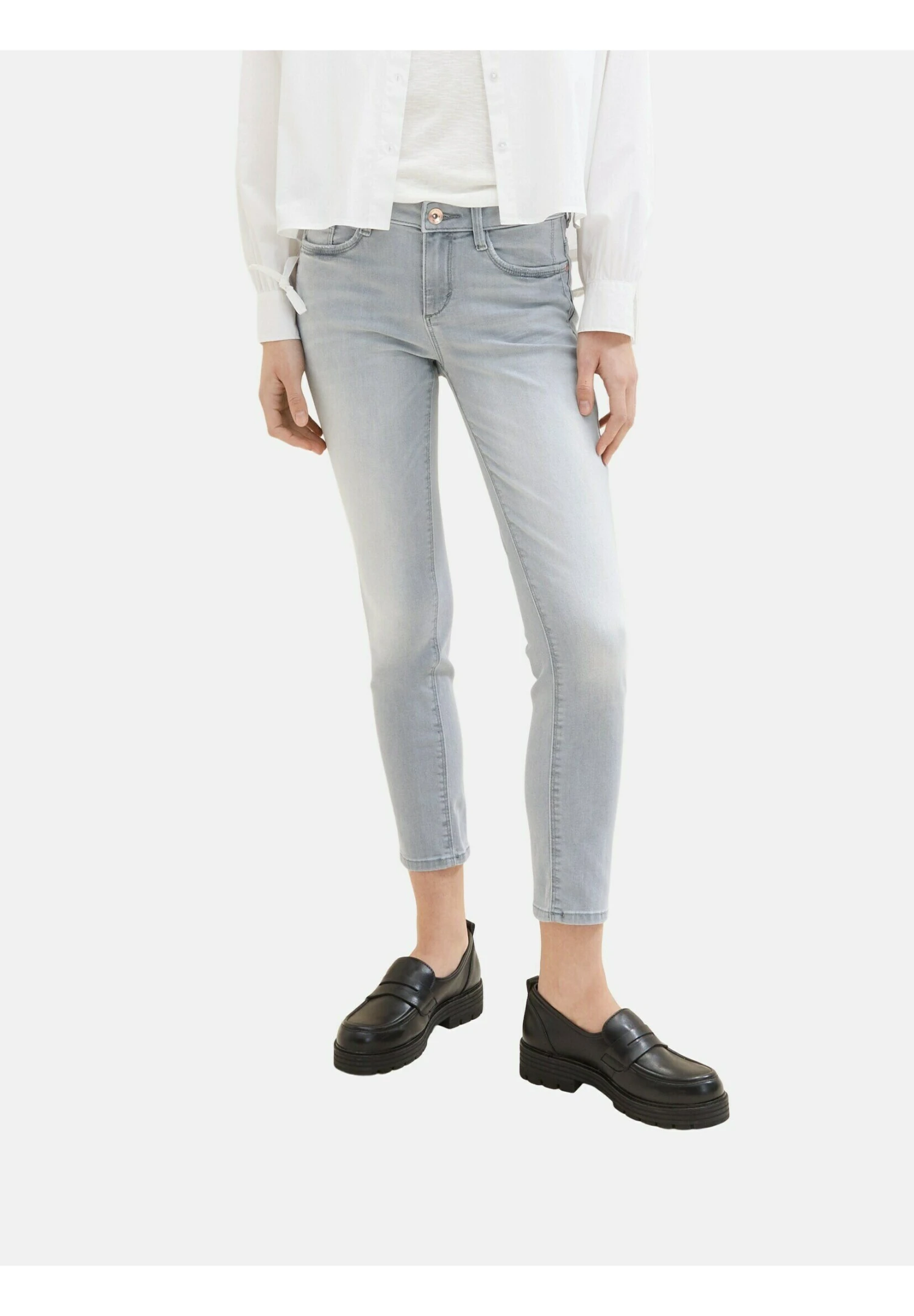 Tom Tailor Alexa - Jean Slim - Used Bleached Grey Denim 8 Tom Tailor Alexa - Jean Slim - Used Bleached Grey Denim – Image 6