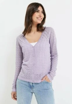 Ajouré - Gilet - Violet