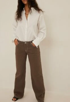 NA-KD Jean Droit - Brown 8 NA-KD Jean Droit - Brown -Next Soldes c6d3cee72ea347e185cbc2366f91bfb6
