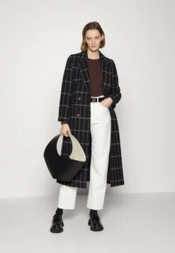 IVY OAK Carola - Manteau Classique - Check Black -Next Soldes c719056334b44fa198d443abd59f7a8f