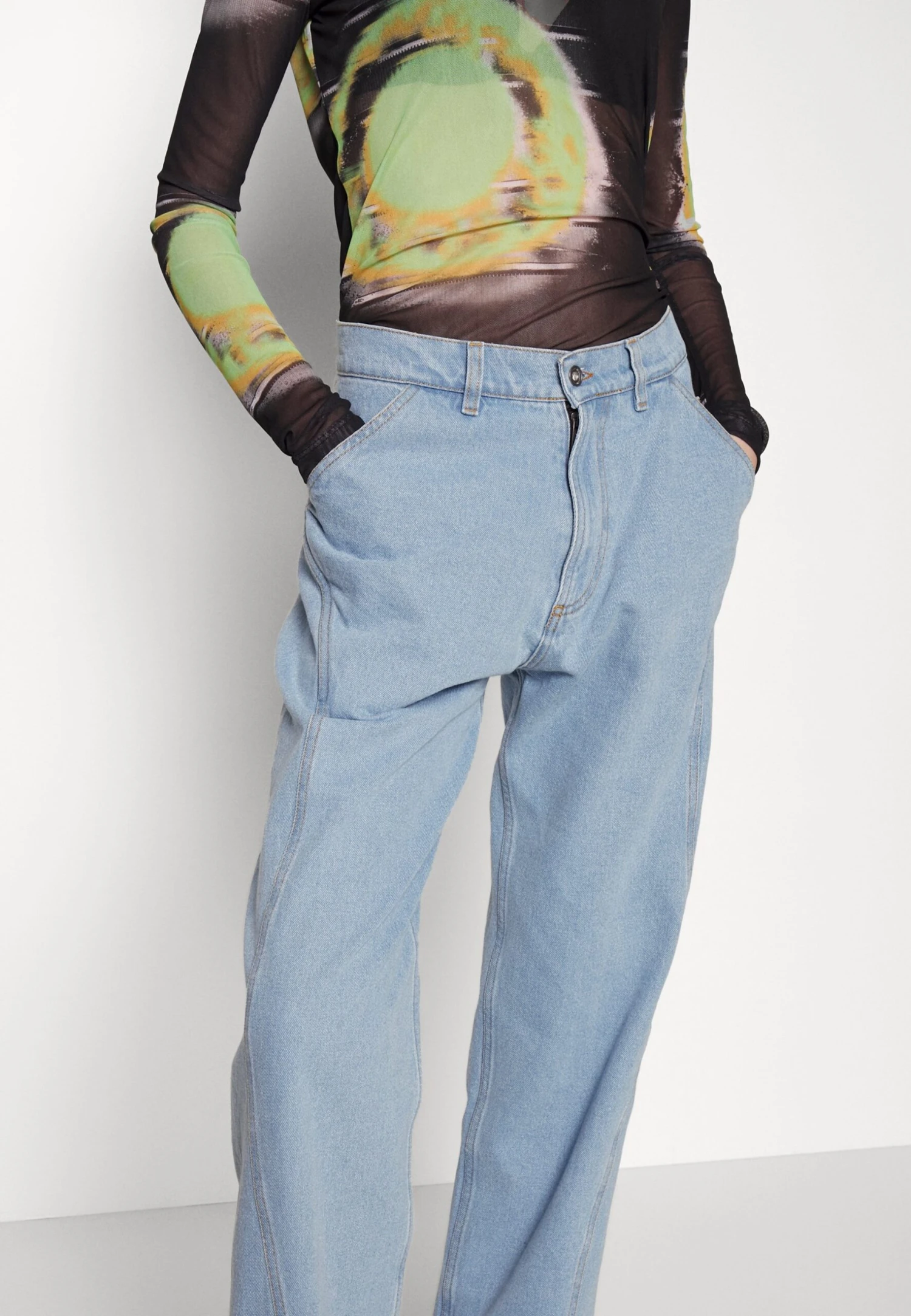 Henrik Vibskov Pants - Jean Droit - Light Indigo Denim 11 Henrik Vibskov Pants - Jean Droit - Light Indigo Denim – Image 9