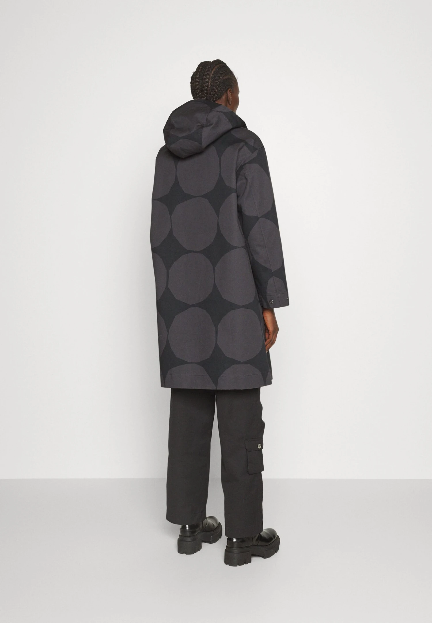 Marimekko Mangaani Kivet - Manteau Classique - Dark Grey, Black 5 Marimekko Mangaani Kivet - Manteau Classique - Dark Grey, Black – Image 3