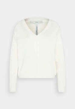 Guess Vneck Lucie - Pullover - Cream White -Next Soldes ca3e7c81f0dc41cd856194b3823a101b