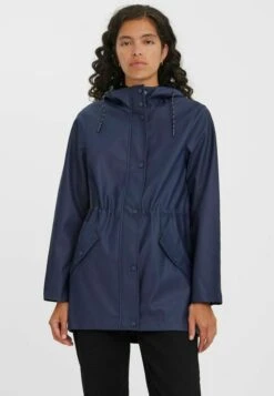 Vero Moda Vmmalou Coated Noos - Parka - Navy Blazer