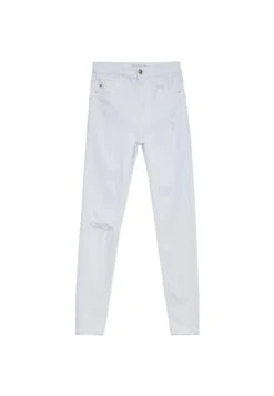 Stradivarius Regular Waist - Jeans Skinny - White -Next Soldes cbe75d42febb48528b1a910f405d438e