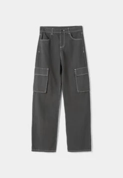 BERSHKA Cargo - Jean Boyfriend - Mottled Dark Grey 12 BERSHKA Cargo - Jean Boyfriend - Mottled Dark Grey -Next Soldes cd878a9508d4499ebf7db276986a3a2b