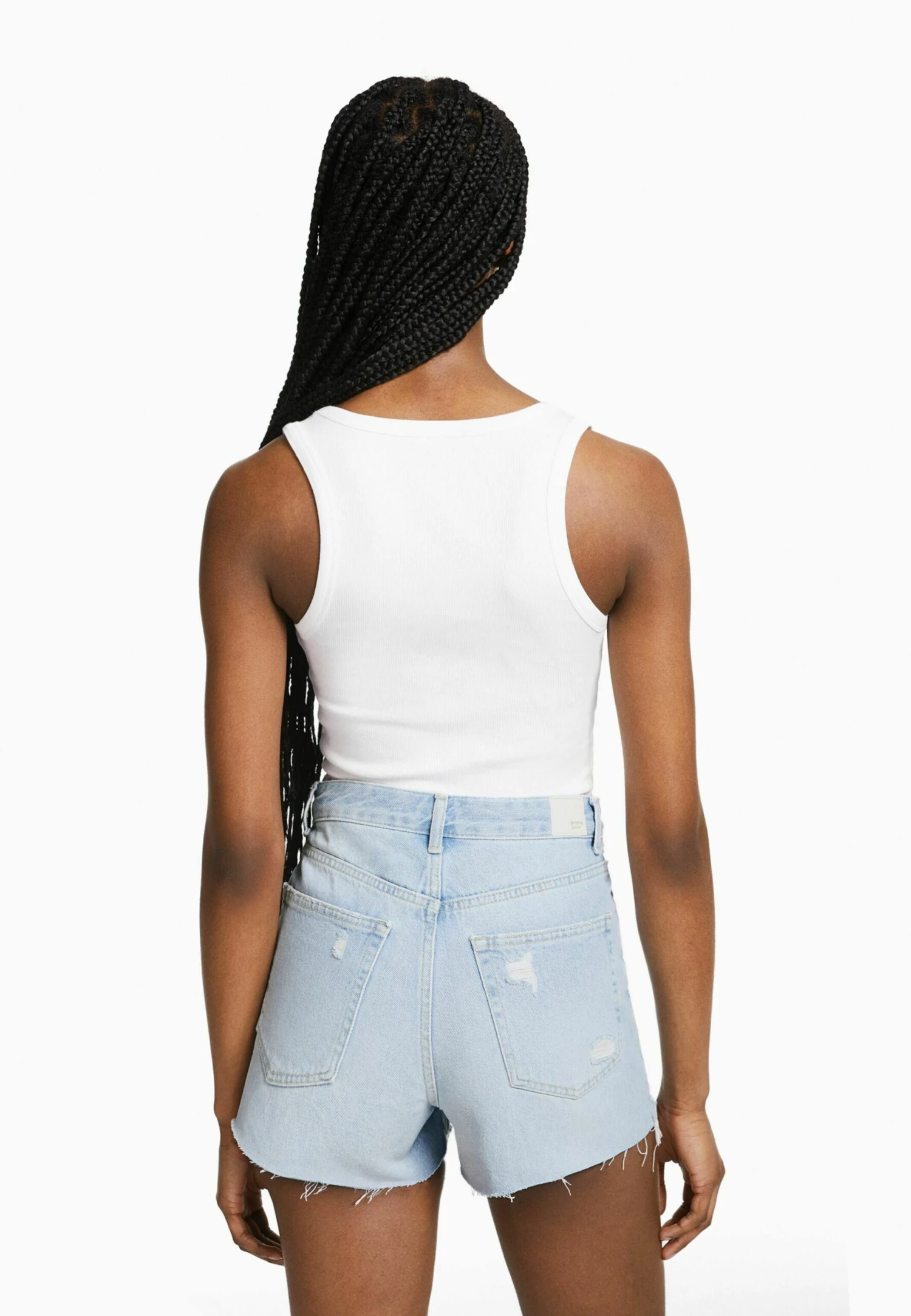 BERSHKA Ripped With Pockets - Short En Jean - Light Blue 5 BERSHKA Ripped With Pockets - Short En Jean - Light Blue – Image 3