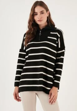 LELA Pullover - Black/Light Stone