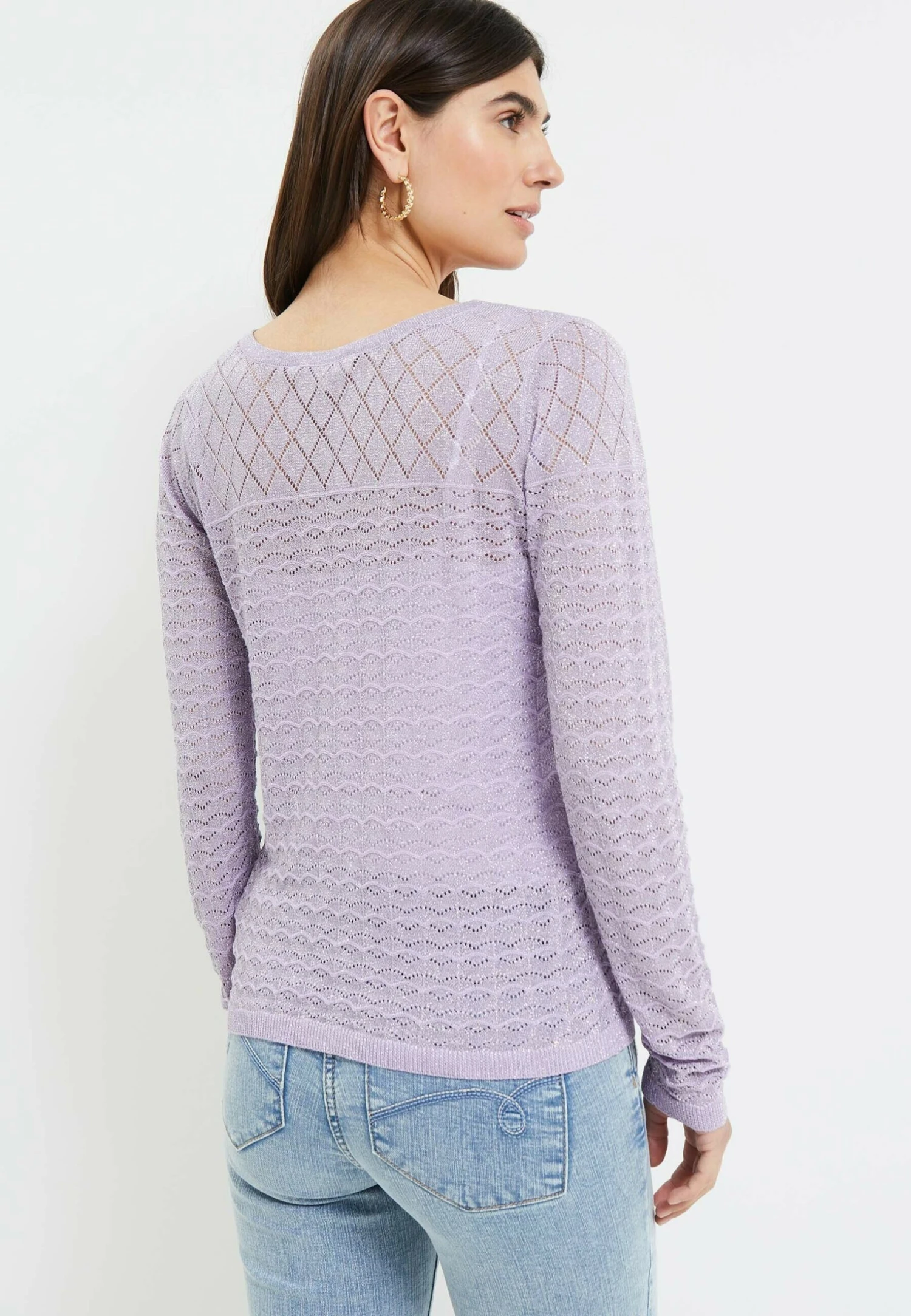 Ajouré - Gilet - Violet 5 Ajouré - Gilet - Violet – Image 3