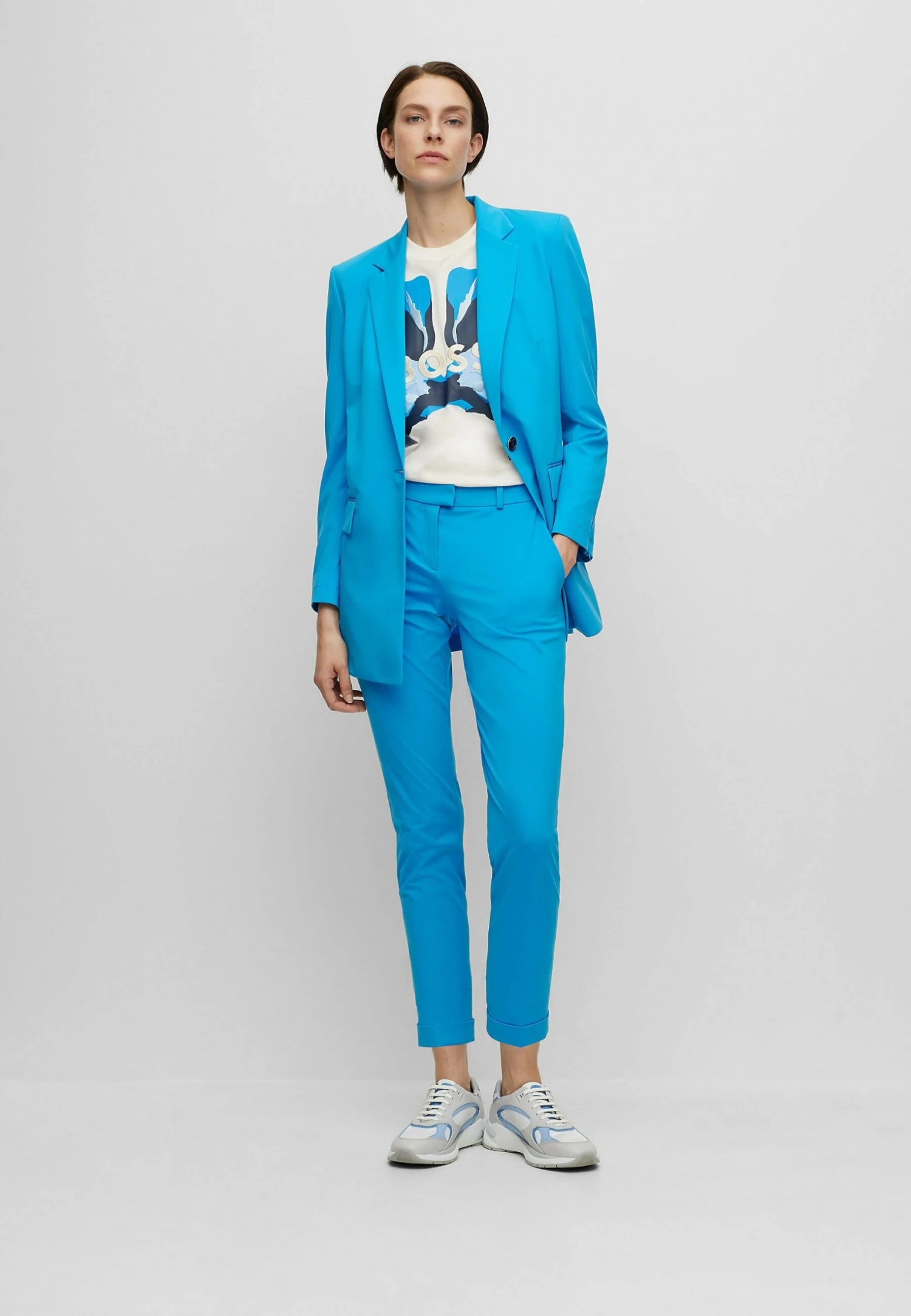 Boss Jexotta - Manteau Court - Blue Nineteen 4 Boss Jexotta - Manteau Court - Blue Nineteen – Image 2