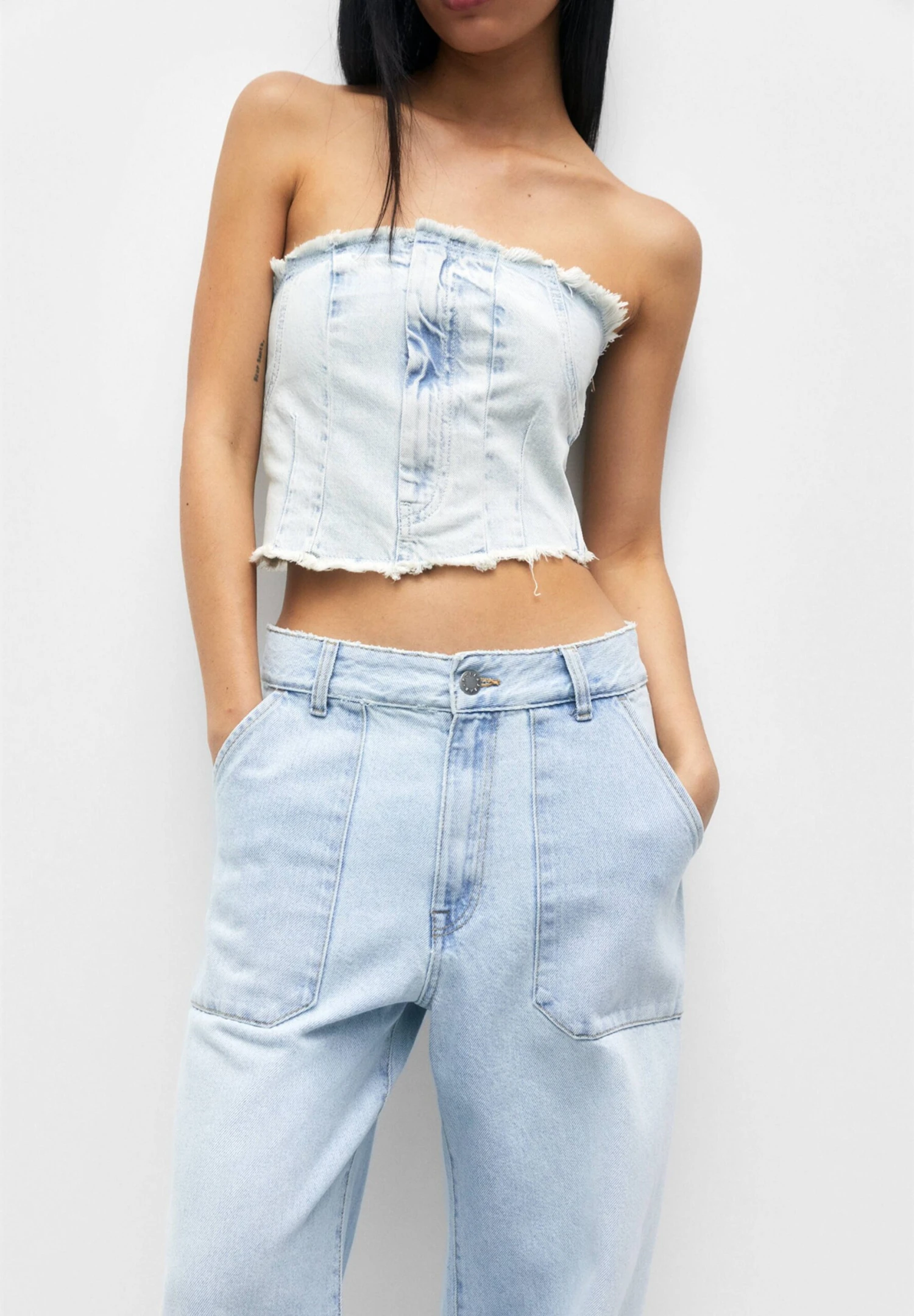 PULL & BEAR Carpenter - Jean Droit - Blue 7 PULL & BEAR Carpenter - Jean Droit - Blue – Image 5