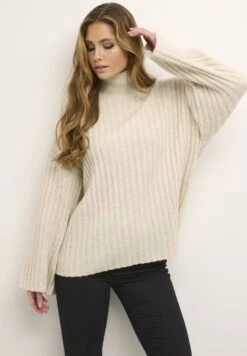 Kaffe Kamejse - Pullover - Broken White Melange