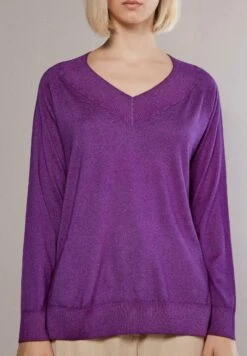 Mit V-Ausschnitt Ultralight - Pullover - Violett Viola Tc