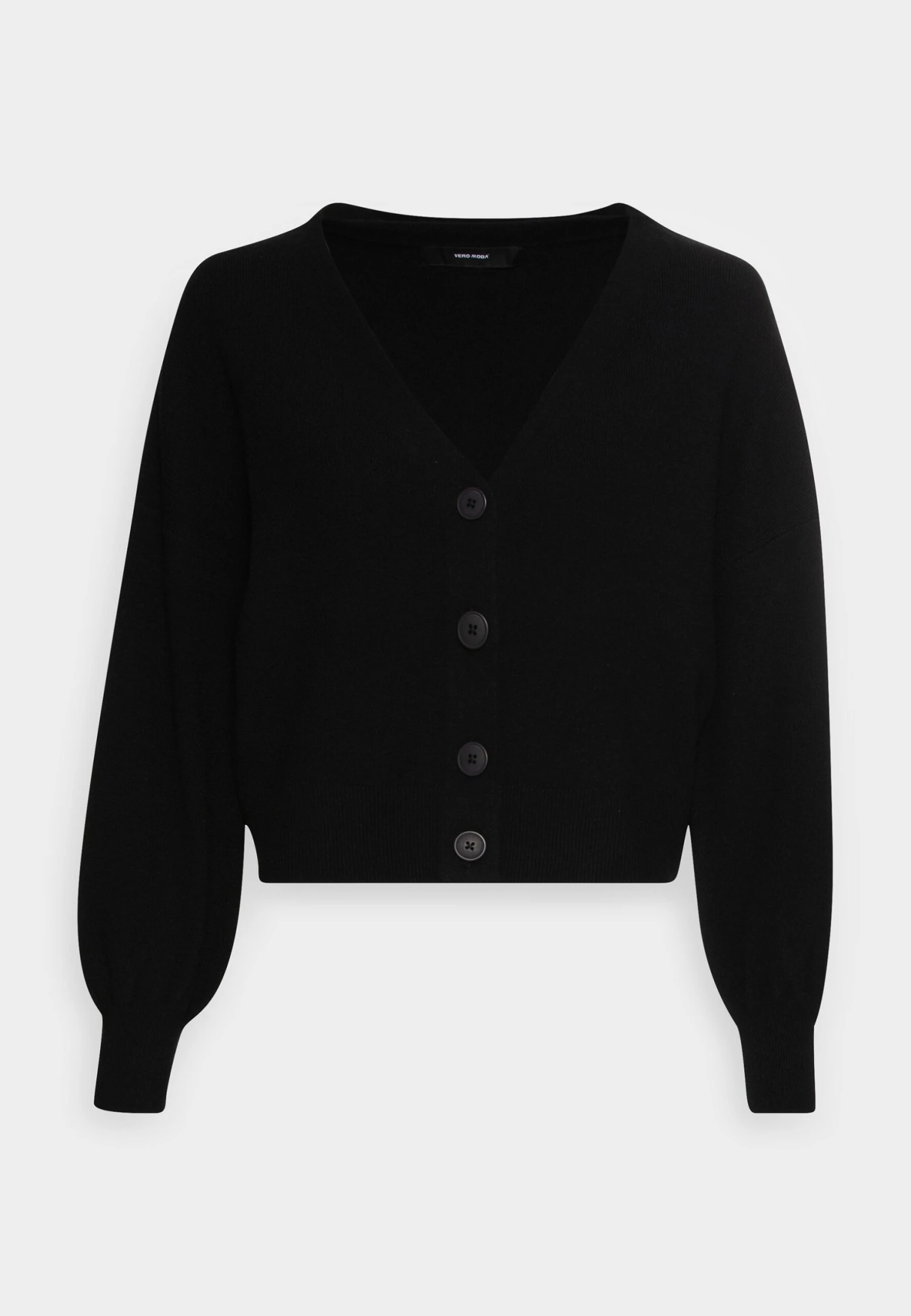 Vero Moda Petite Vmnancy V Neck Short Cardigan - Gilet - Black 3 Vero Moda Petite Vmnancy V Neck Short Cardigan - Gilet - Black