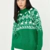 Trendyol Christmas - Pullover - Green -Next Soldes dcd89fc9b79f418db633fa0a869c4a7e