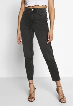 Gina Tricot Dagny Mom - Jean Boyfriend - Black Grey