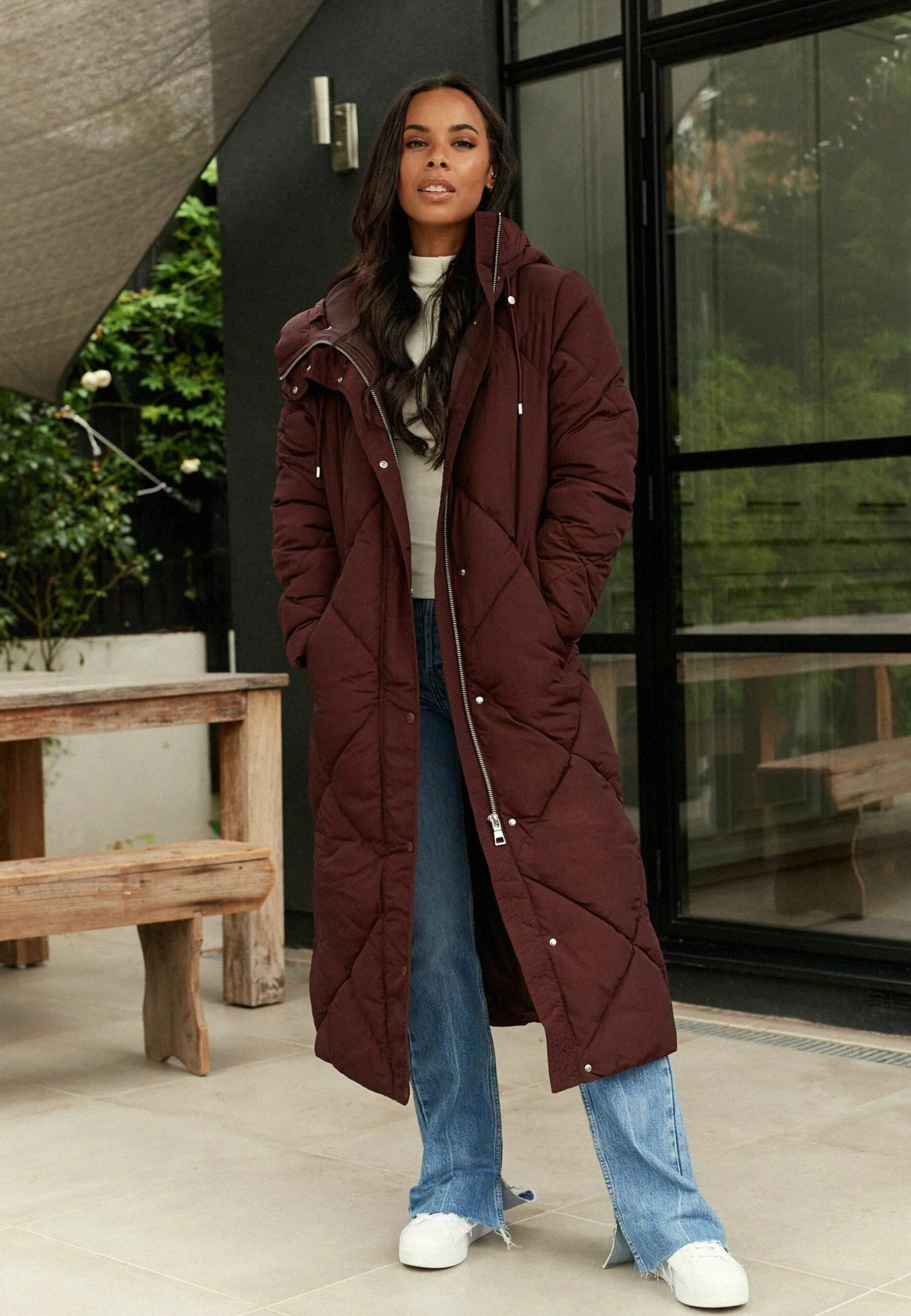 Next Diamond Quilted Showerproof Duvet With Hood Stand - Manteau D'Hiver - Chestnut Brown 3 Next Diamond Quilted Showerproof Duvet With Hood Stand - Manteau D'Hiver - Chestnut Brown