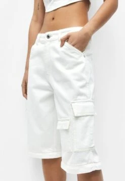 PULL & BEAR With Removable Legs - Jean Droit - White -Next Soldes e33575e8fed74304b0086ef0478b35ee