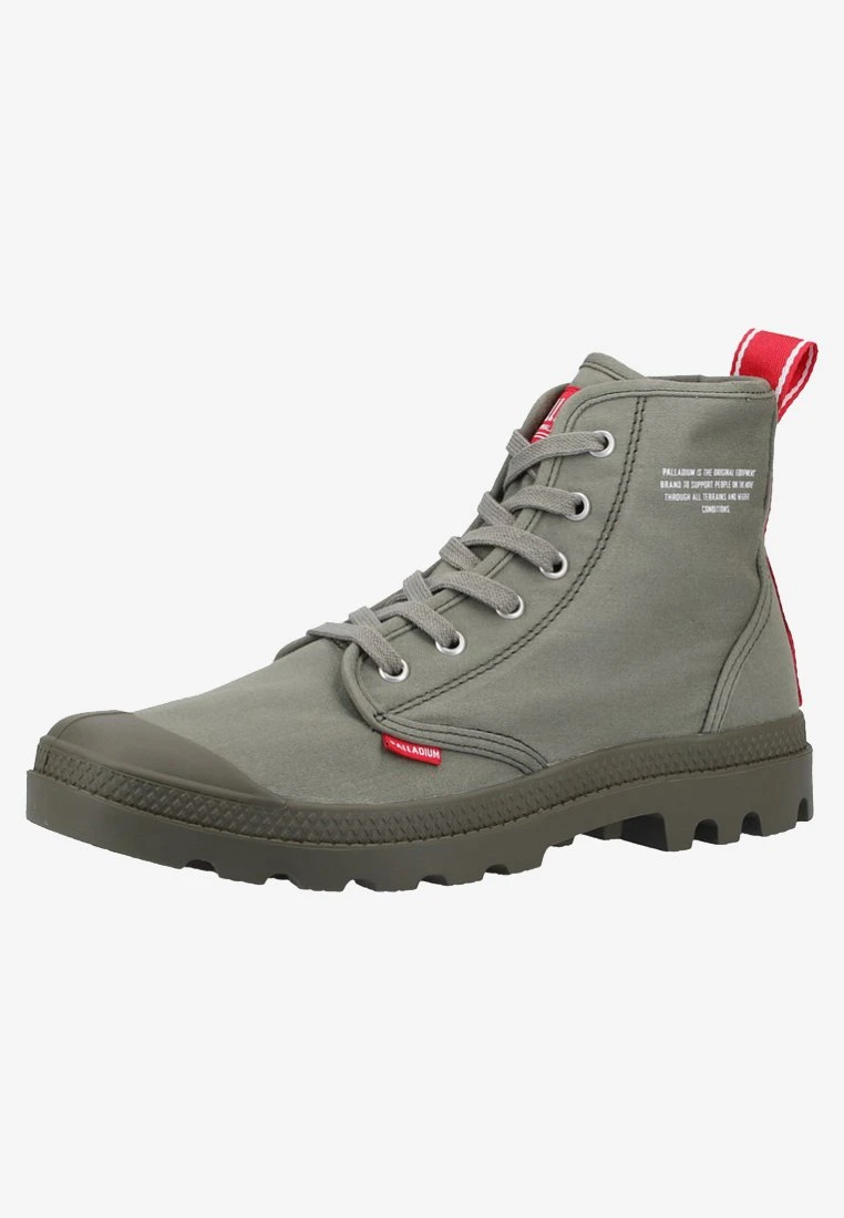 Palladium Pampa Hi Dare Unisex - Bottines À Lacets - Olive 5 Palladium Pampa Hi Dare Unisex - Bottines À Lacets - Olive – Image 3