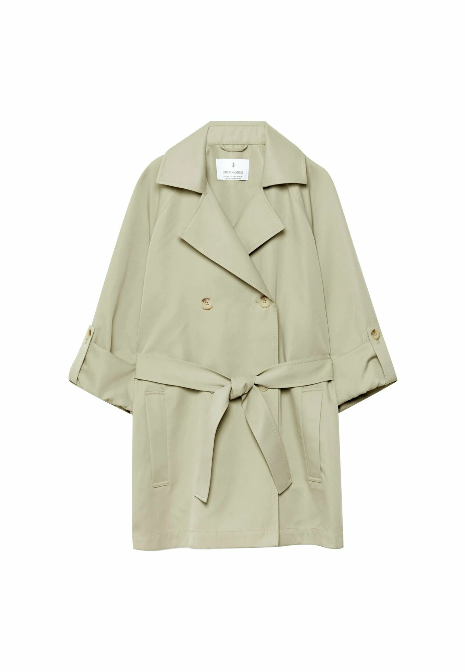 Stradivarius Short Flowing - Trench - Khaki 7 Stradivarius Short Flowing - Trench - Khaki – Image 5