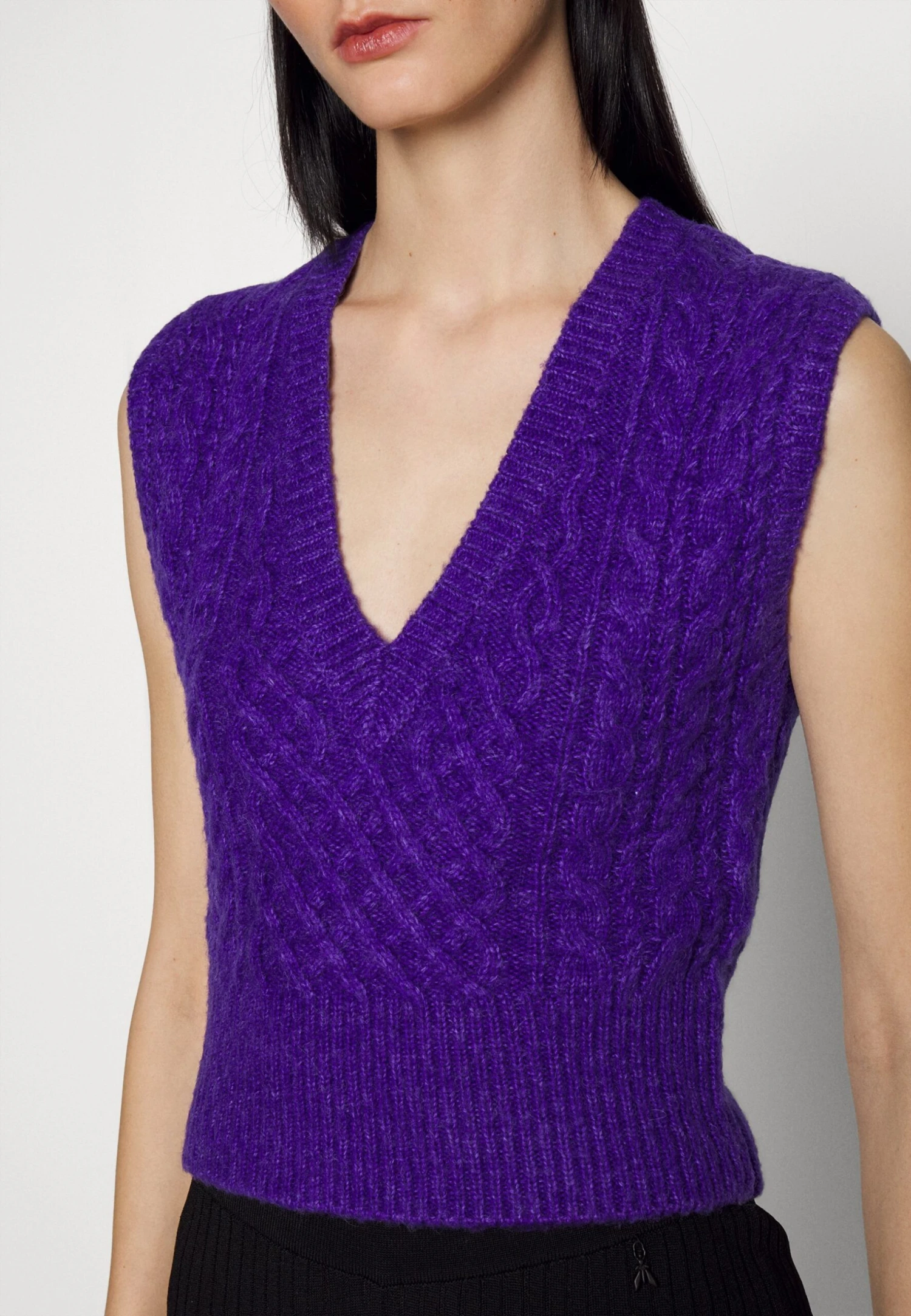 Rag & Bone Elizabeth Cable Vest - Pullover - Purple 8 Rag & Bone Elizabeth Cable Vest - Pullover - Purple – Image 6
