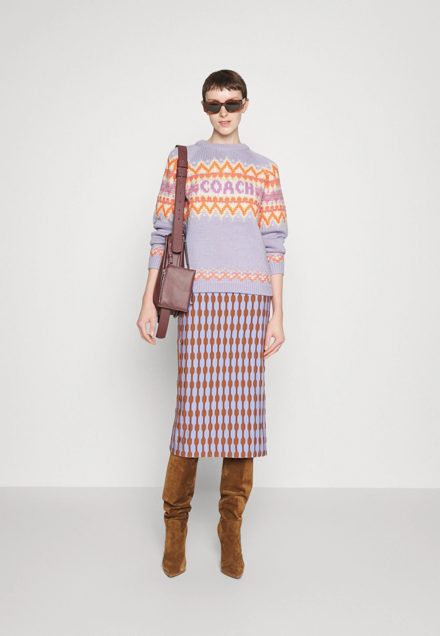 Fairisle Coach Ski - Pullover - Lilac 4 Fairisle Coach Ski - Pullover - Lilac – Image 2