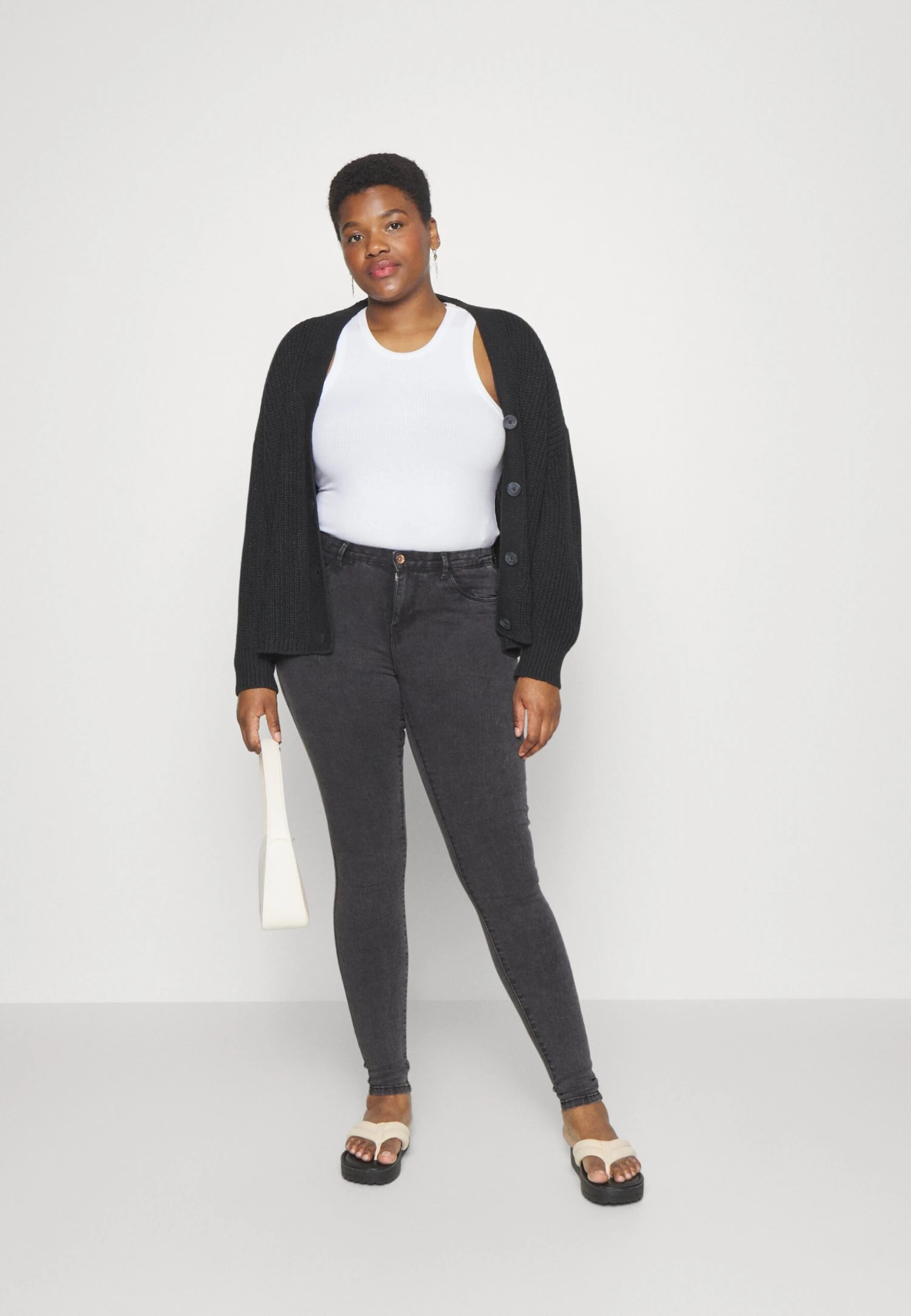 Onccarol Nice Cardigan Plus Size - Gilet - Black 4 Onccarol Nice Cardigan Plus Size - Gilet - Black – Image 2