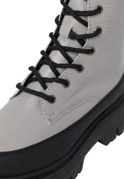 Tamaris Stiefelette - Bottines À Plateau - Grey Lea. Blk -Next Soldes e876e9d0c1864943b4be026ace019071